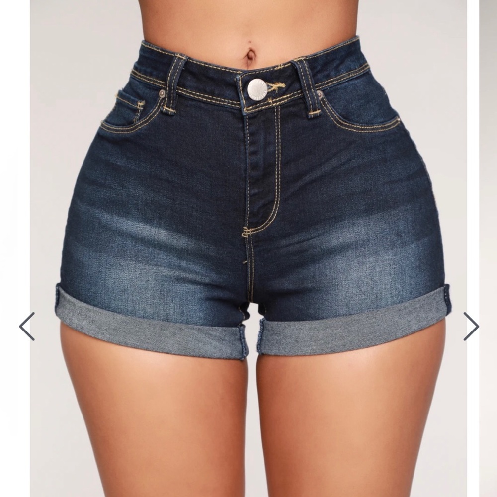 Fashion Nova No Muffin top denim shorts
